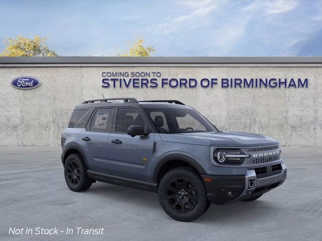 2026 Azure Gray Metallic Tri-Coat Ford Bronco Sport Badlands 4X4 SUV