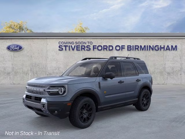 2026 Azure Gray Metallic Tri-Coat Ford Bronco Sport Badlands 4X4 SUV