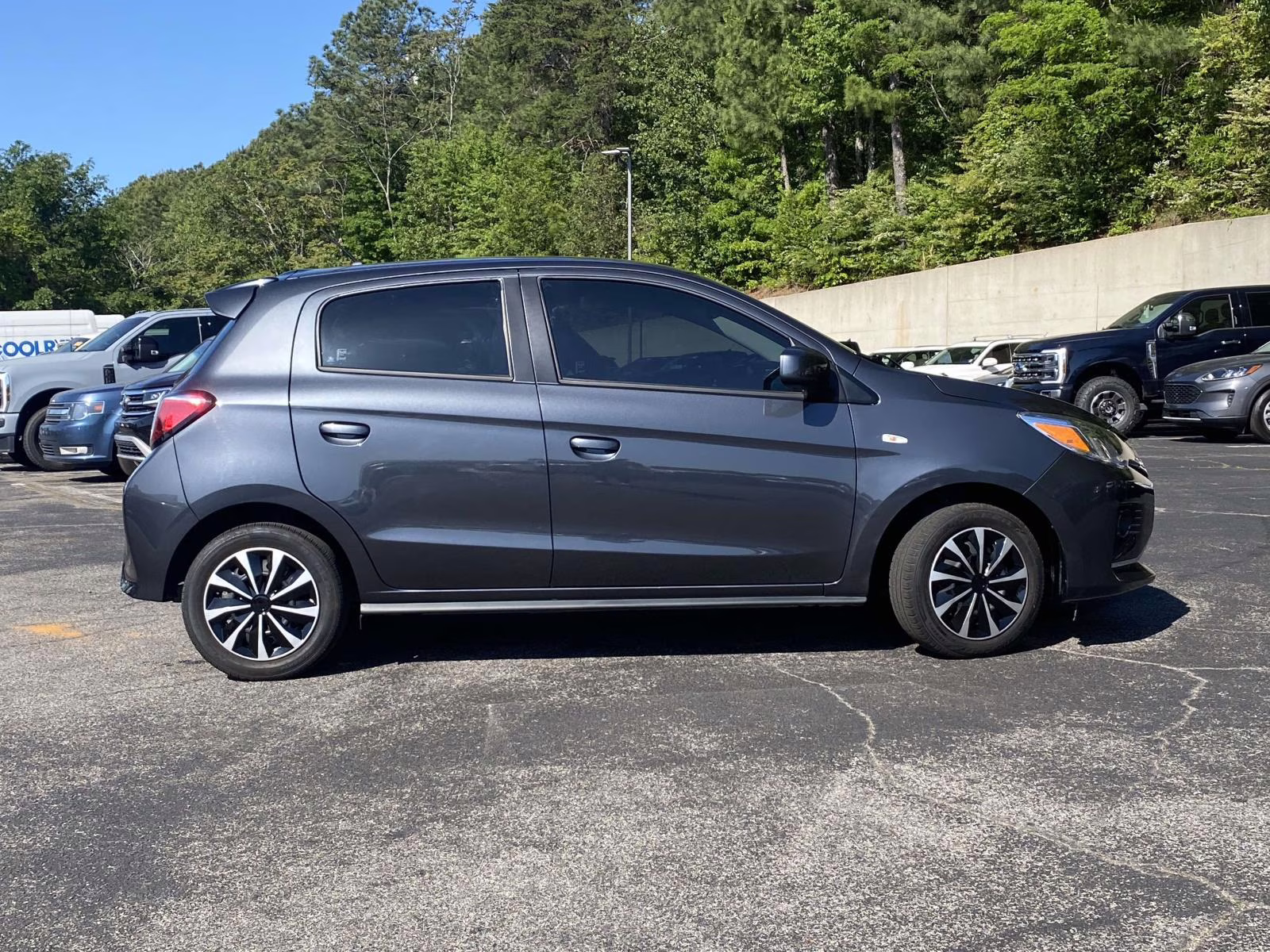 2024 Graphite Gray Metallic Mitsubishi Mirage ES FWD Hatchback