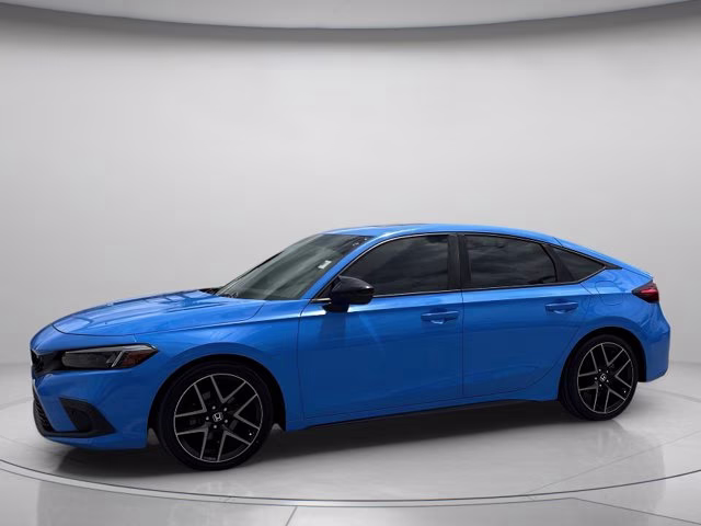 2022 Boost Blue Pearl Honda Civic Hatchback Sport Touring FWD Hatchback