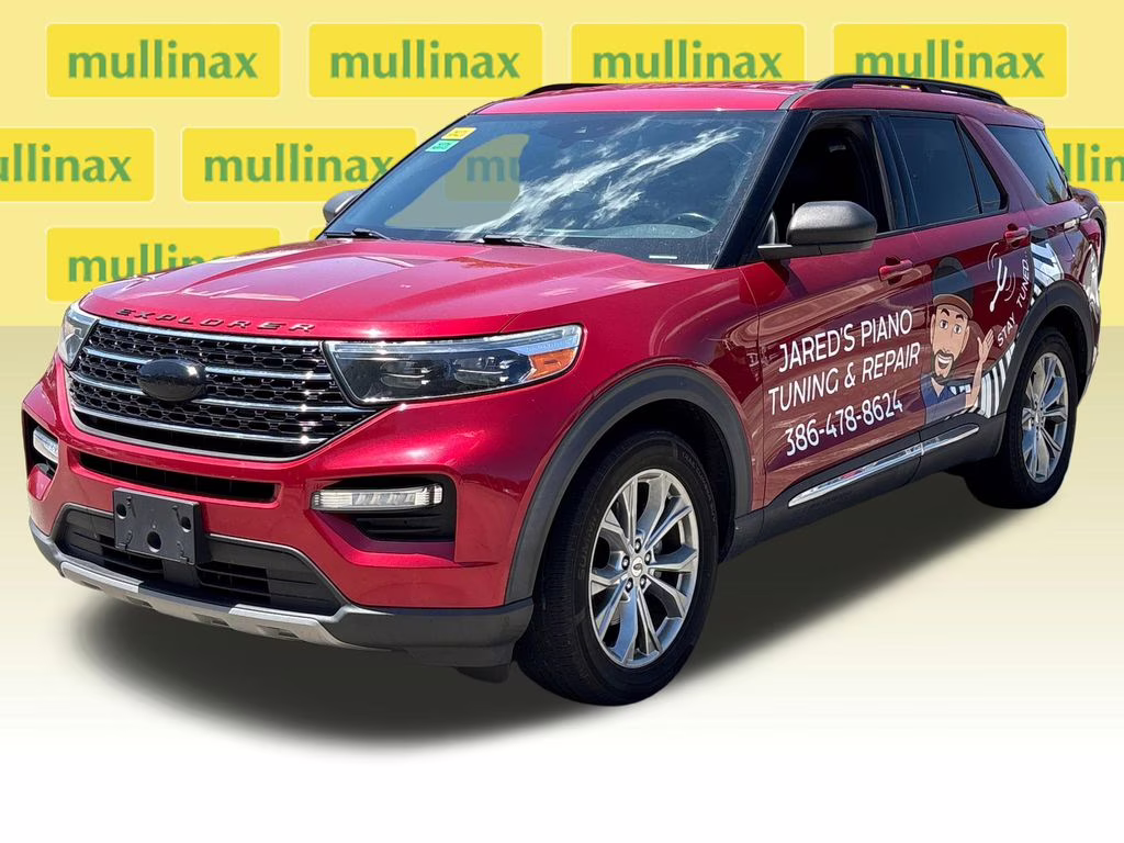 2020 Red Metallic Ford Explorer XLT RWD SUV