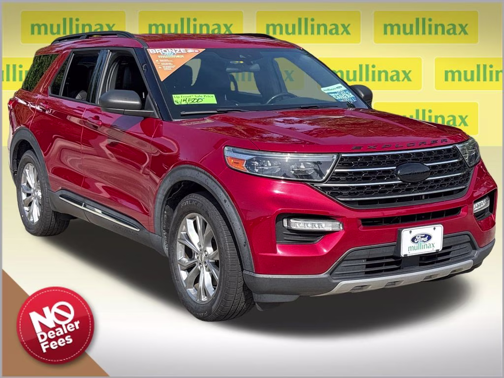 2020 Red Metallic Ford Explorer XLT RWD SUV