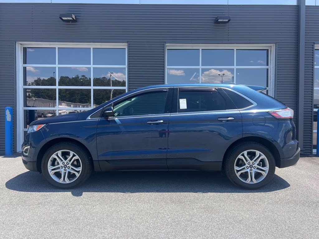 2017 Blue Jeans Metallic Ford Edge Titanium FWD SUV