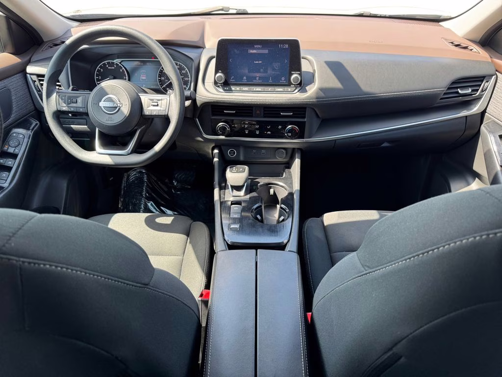 2023 Glacier White Nissan Rogue S FWD SUV