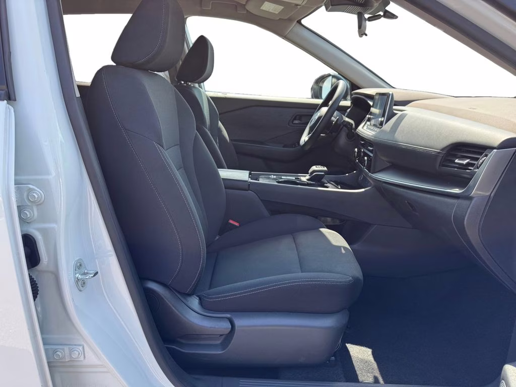 2023 Glacier White Nissan Rogue S FWD SUV