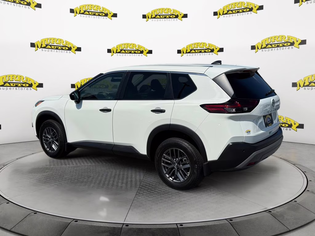 2023 Glacier White Nissan Rogue S FWD SUV