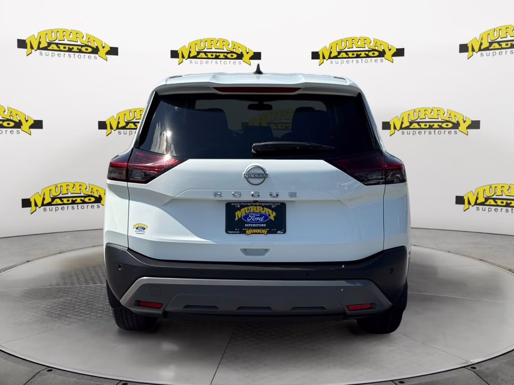 2023 Glacier White Nissan Rogue S FWD SUV