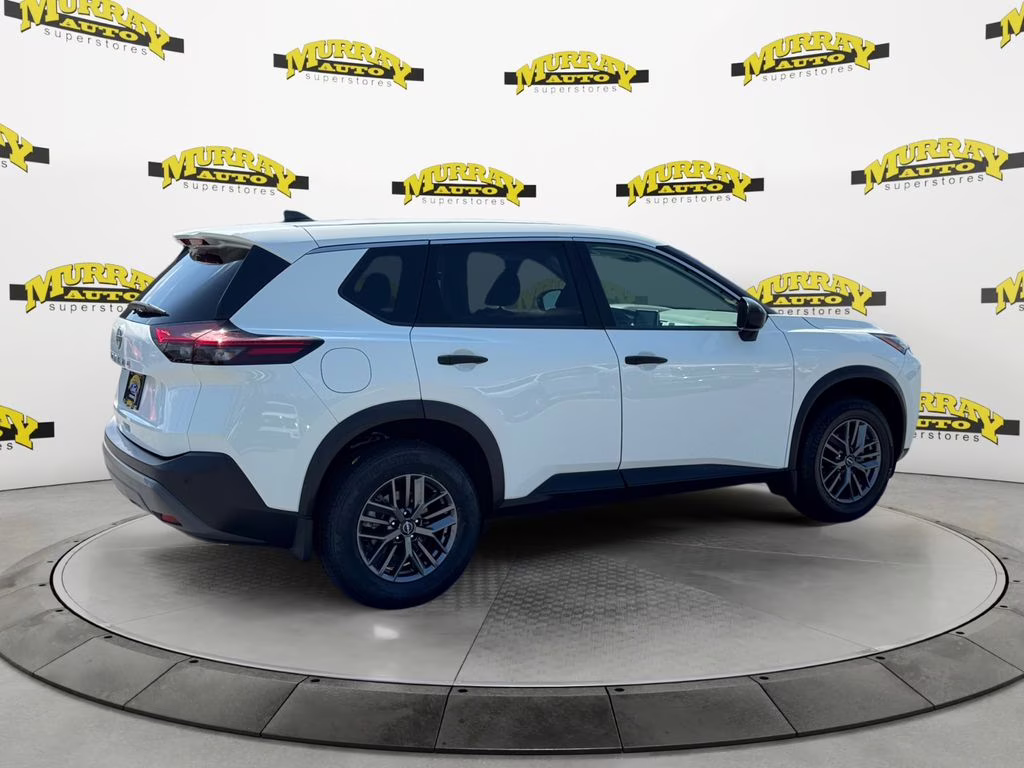 2023 Glacier White Nissan Rogue S FWD SUV