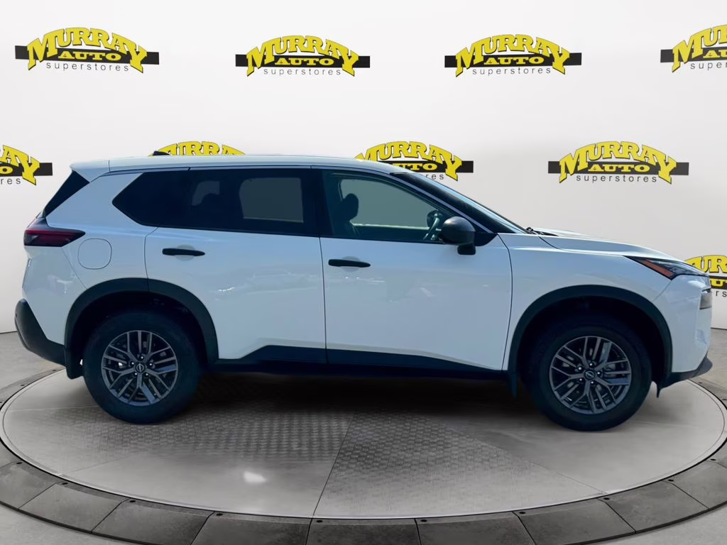 2023 Glacier White Nissan Rogue S FWD SUV