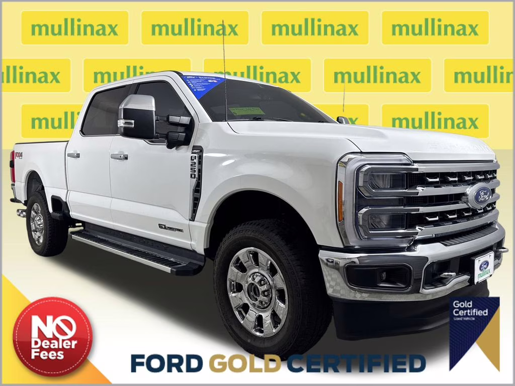 2023 White Metallic Ford Super Duty F-250 SRW Lariat 4X4 Truck