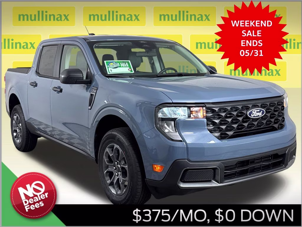 2026 Azure Gray Metallic Tri-Coat Ford Maverick XLT FWD Truck