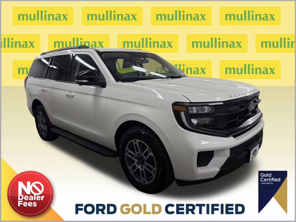 2025 Star White Metallic Tri-Coat Ford Expedition Active RWD SUV