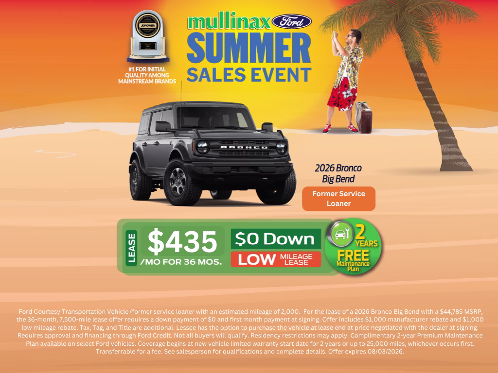 2026 Oxford White Ford Bronco Big Bend 4X4 SUV
