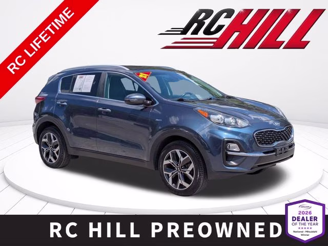 2021 Pacific Blue Kia Sportage EX AWD SUV