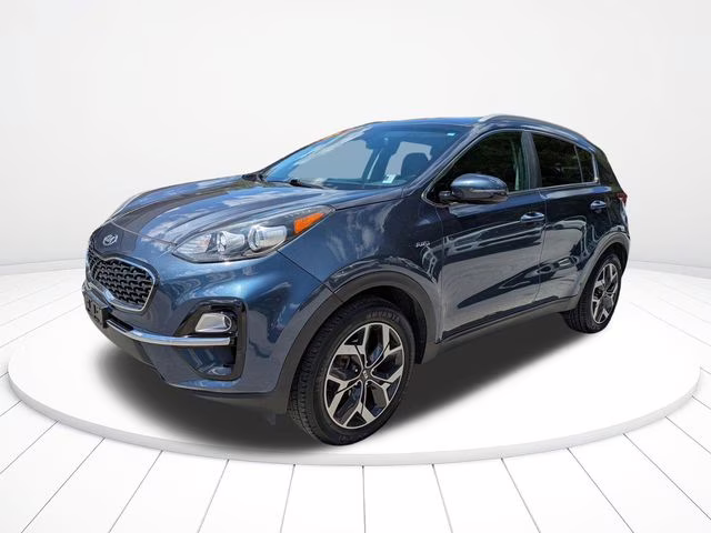 2021 Pacific Blue Kia Sportage EX AWD SUV