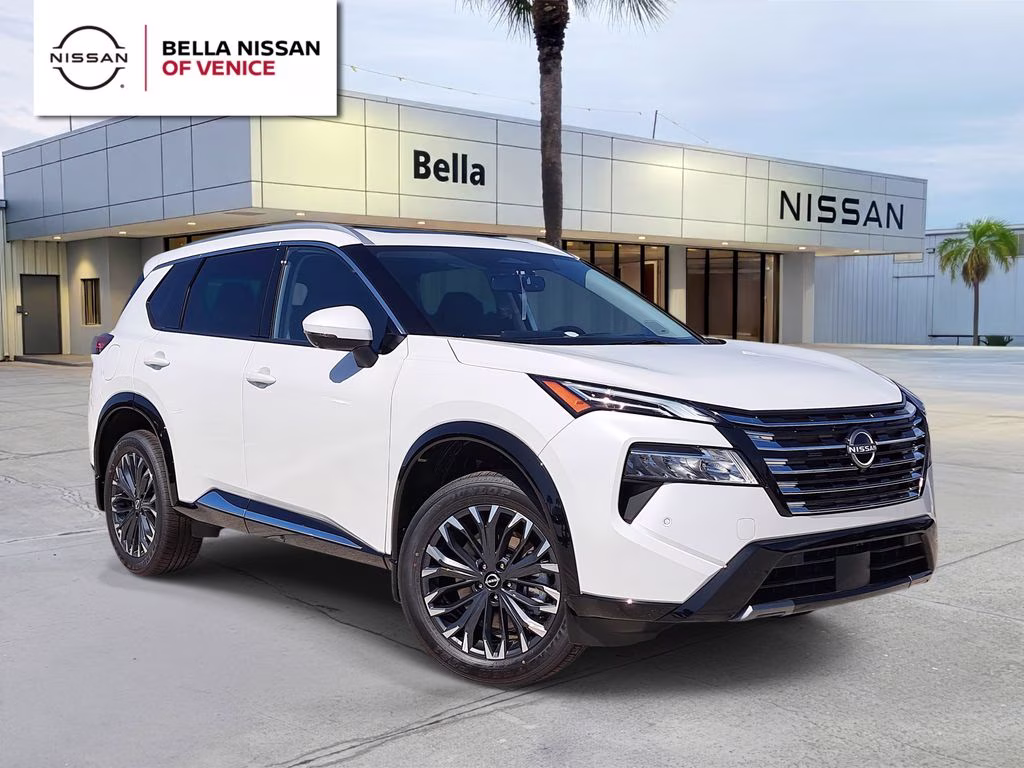 2026 Everest White Pearl Tricoat Nissan Rogue Platinum AWD SUV