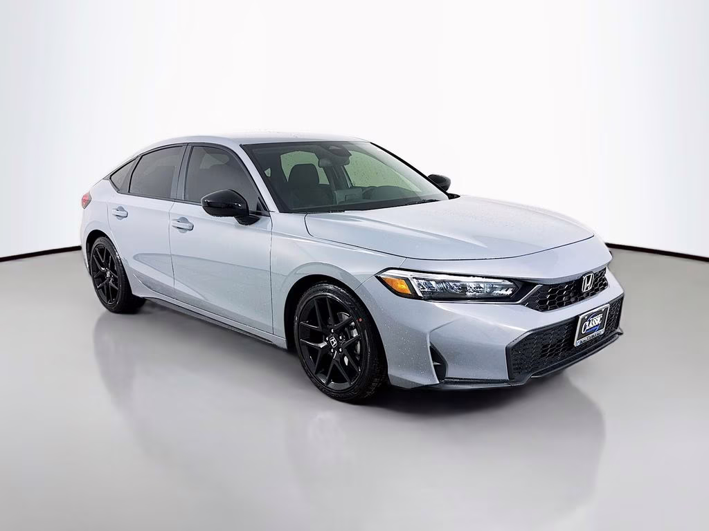 2026 Urban Gray Pearl Honda Civic Sport FWD Hatchback