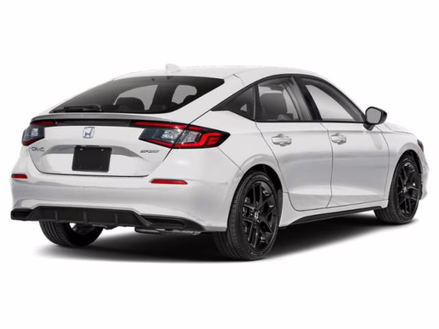 2026 Platinum White Pearl Honda Civic Sport FWD Hatchback