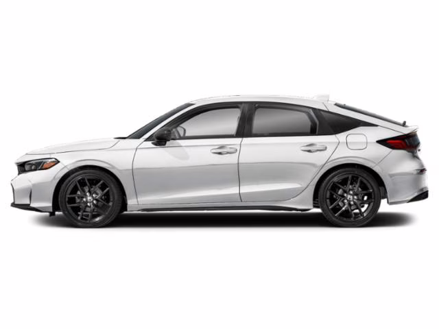 2026 Platinum White Pearl Honda Civic Sport FWD Hatchback
