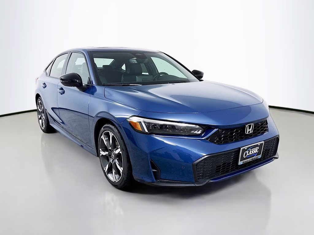 2026 Blue Lagoon Pearl Honda Civic Hybrid Sport Touring FWD Sedan