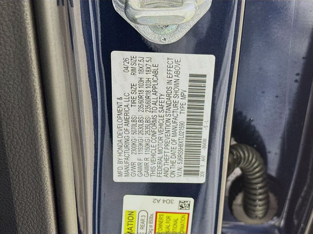 2026 Canyon River Blue Metallic Honda CR-V Hybrid Sport-L FWD SUV