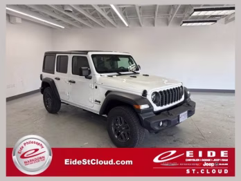 2026 Bright White Clearcoat Jeep Wrangler Sport S 4X4 SUV