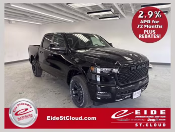 2026 Diamond Black Crystal Pearlcoat Ram 1500 Big Horn Night Edition 4X4 Truck
