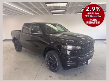 2026 Diamond Black Crystal Pearlcoat Ram 1500 Big Horn/Lone Star 4X4 Truck