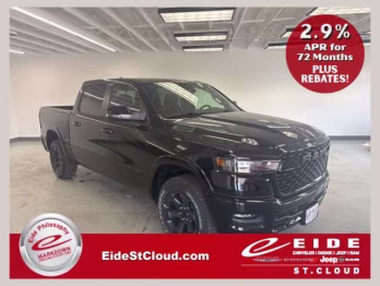 2026 Diamond Black Crystal Pearlcoat Ram 1500 Big Horn Night Edition 4X4 Truck