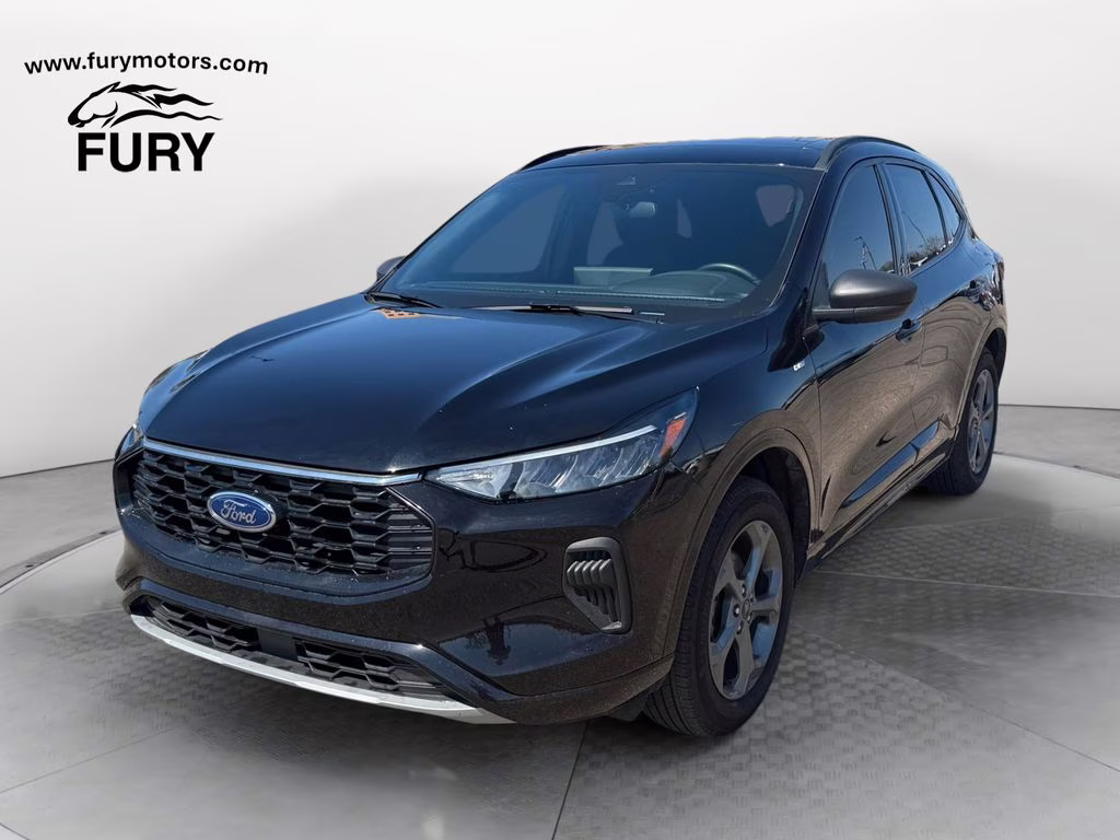 2024 Black Metallic Ford Escape ST-Line w/Panoramic Roof AWD SUV
