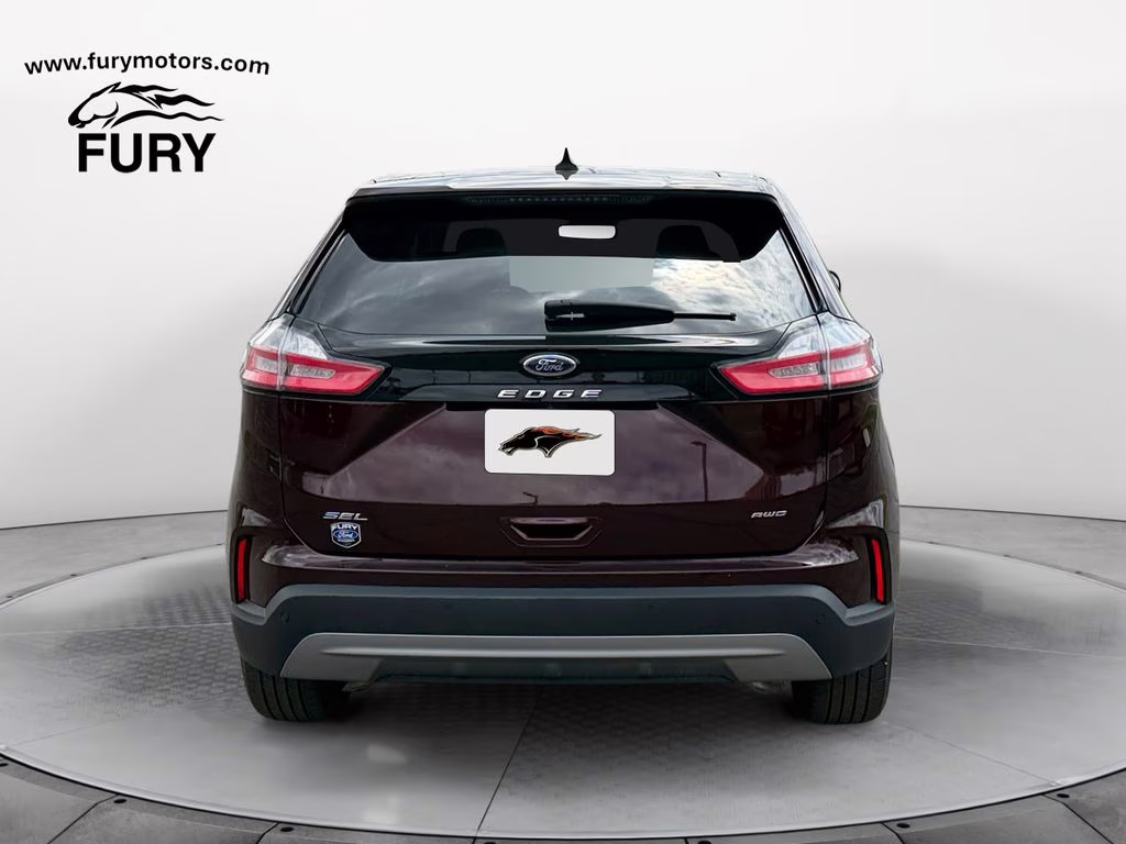 2022 Burgundy Velvet Metallic Tinted Clearcoat Ford Edge SEL w/Panoramic Vista Roof AWD SUV