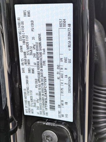 2025 Black Ford F-150 XLT 4X4 Truck