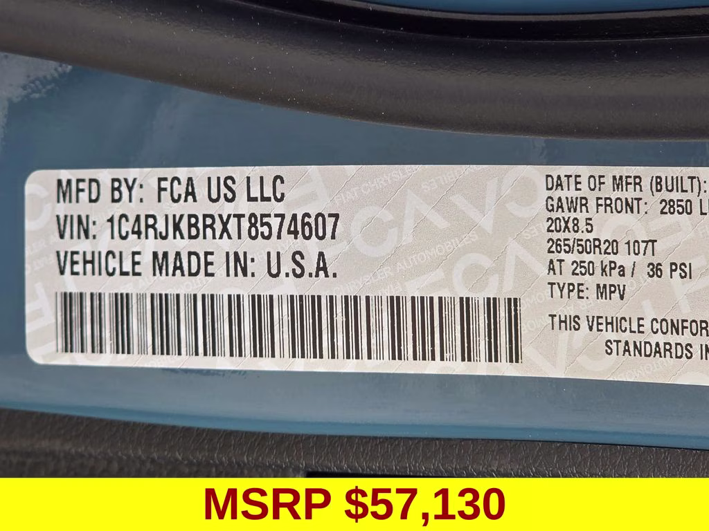 2026 Steel Blue Jeep Grand Cherokee L Limited 4X4 SUV