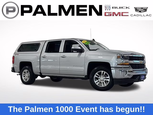 2016 Silver Ice Metallic Chevrolet Silverado 1500 LT 4X4 Truck
