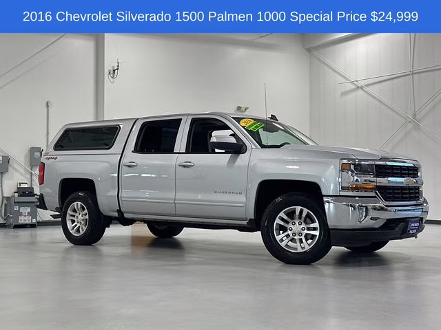 2016 Silver Ice Metallic Chevrolet Silverado 1500 LT 4X4 Truck