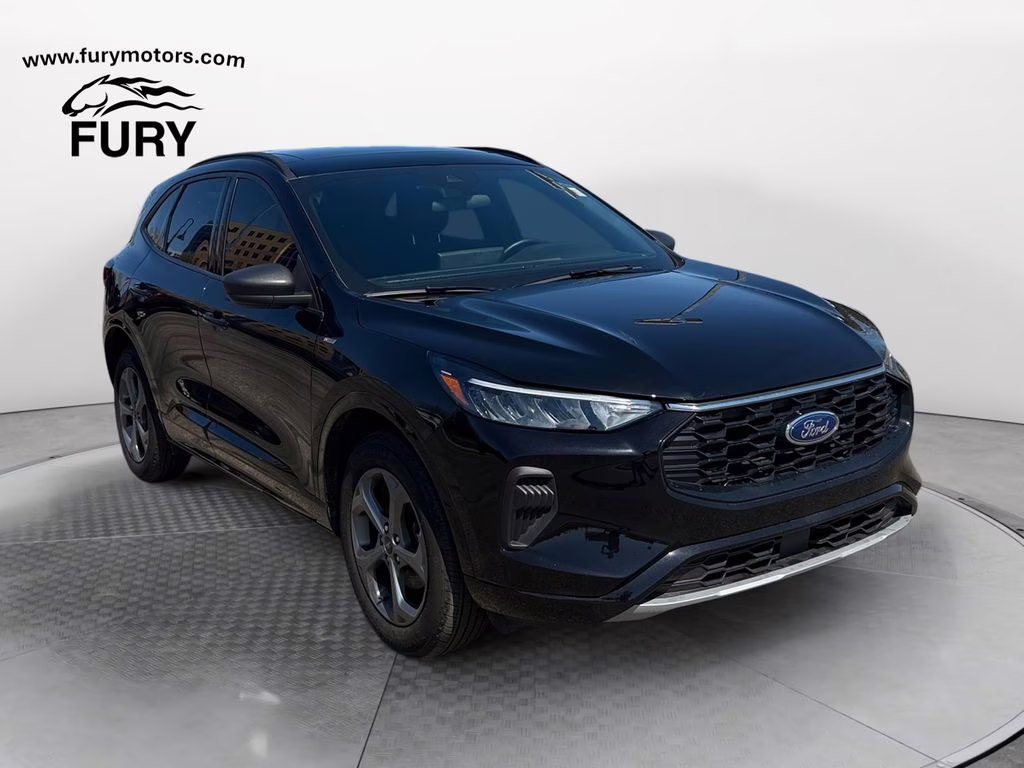 2024 Black Metallic Ford Escape ST-Line w/Panoramic Roof AWD SUV