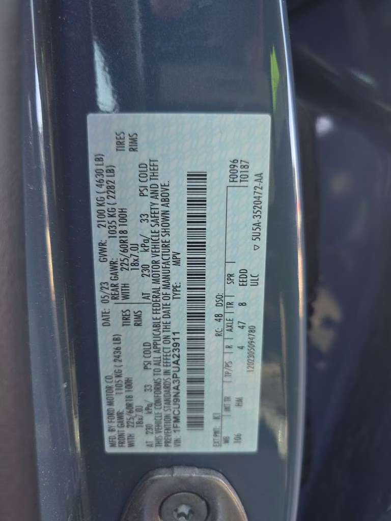 2023 Vapor Blue Ford Escape ST-Line Select w/Tech2 Pkg AWD SUV