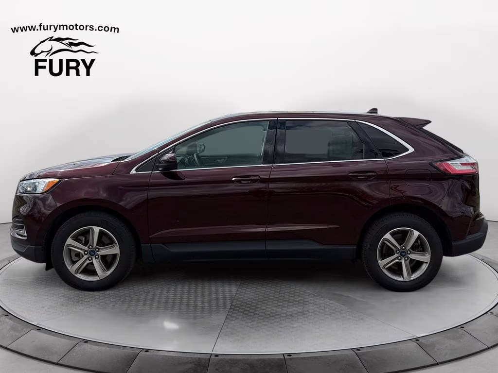 2022 Burgundy Velvet Metallic Tinted Clearcoat Ford Edge SEL w/Panoramic Vista Roof AWD SUV