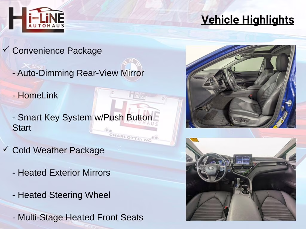 2023 Reservoir Blue Toyota Camry SE FWD Sedan