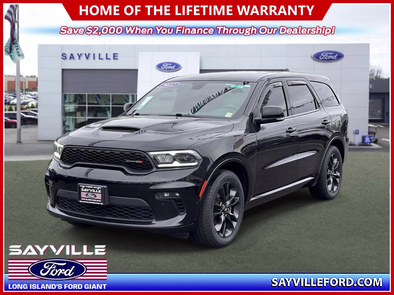 2022 DB Black Clearcoat Dodge Durango R/T AWD AWD SUV