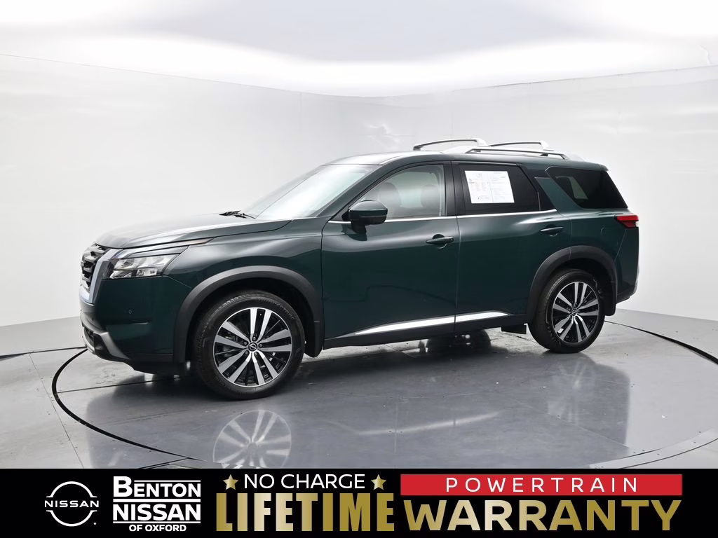 2025 Obsidian Green Pearl Nissan Pathfinder Platinum 4X4 SUV
