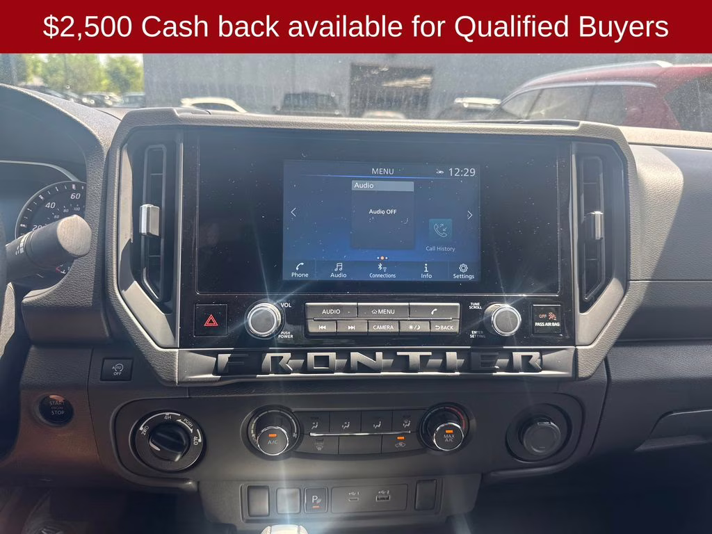 2026 Glacier White Nissan Frontier S 4X4 Truck