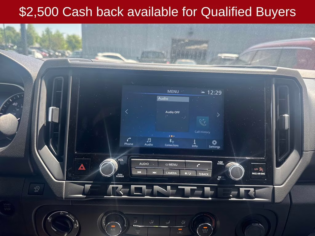 2026 Glacier White Nissan Frontier S 4X4 Truck