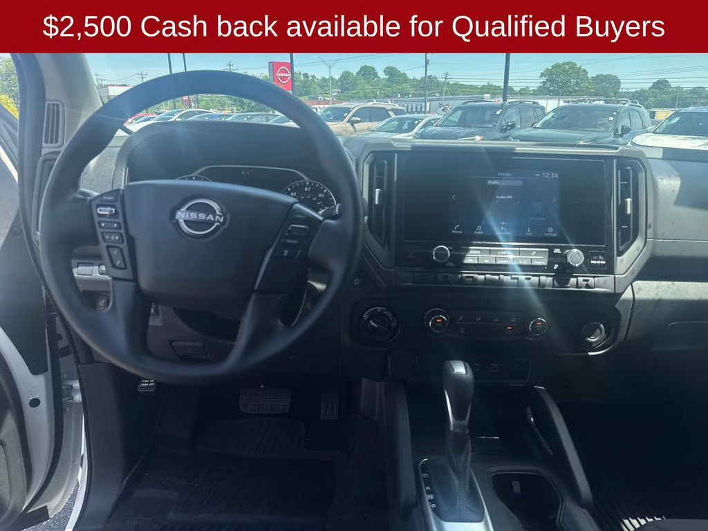 2026 Glacier White Nissan Frontier S 4X4 Truck