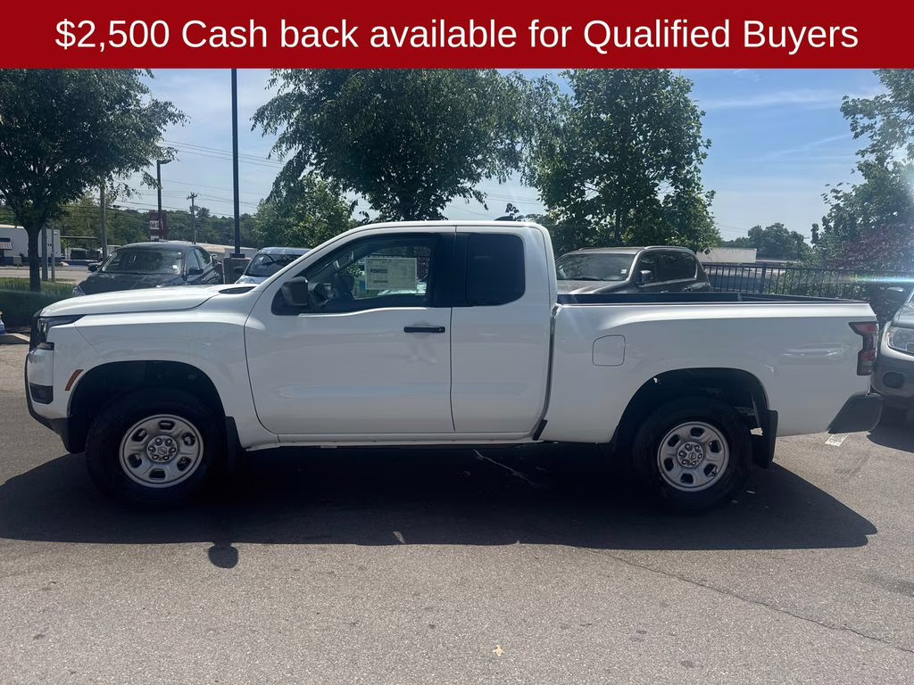 2026 Glacier White Nissan Frontier S 4X4 Truck