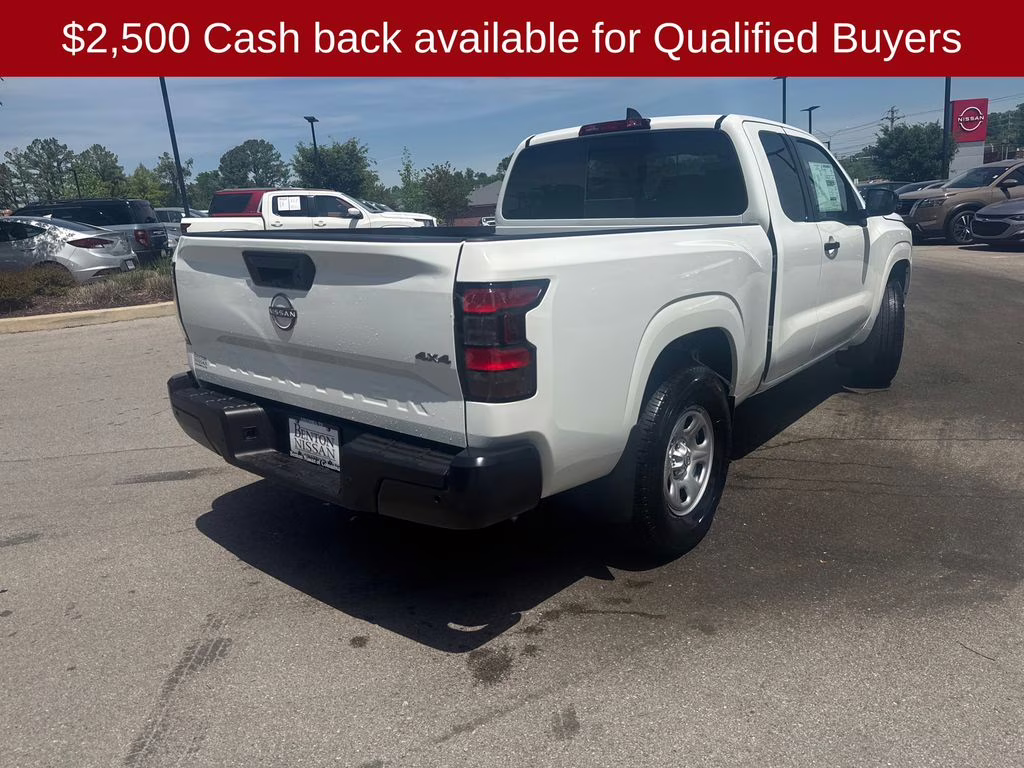 2026 Glacier White Nissan Frontier S 4X4 Truck