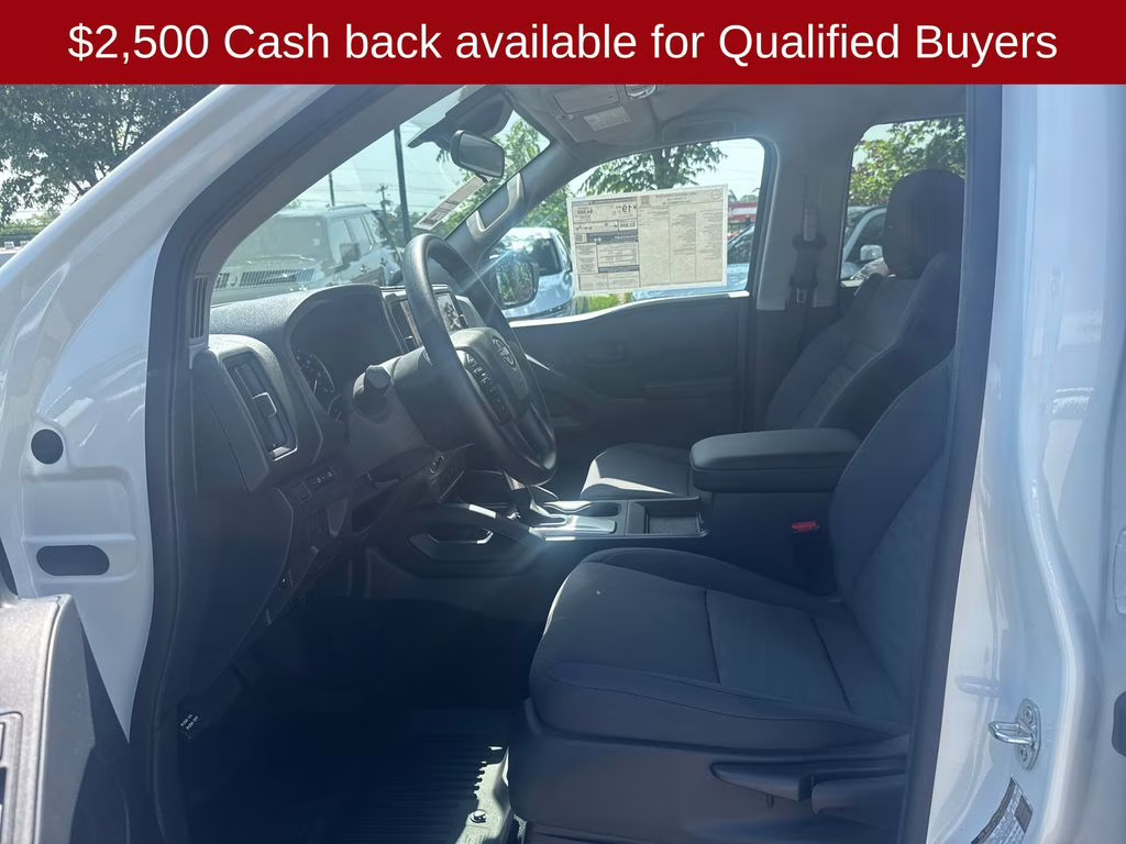 2026 Glacier White Nissan Frontier S 4X4 Truck