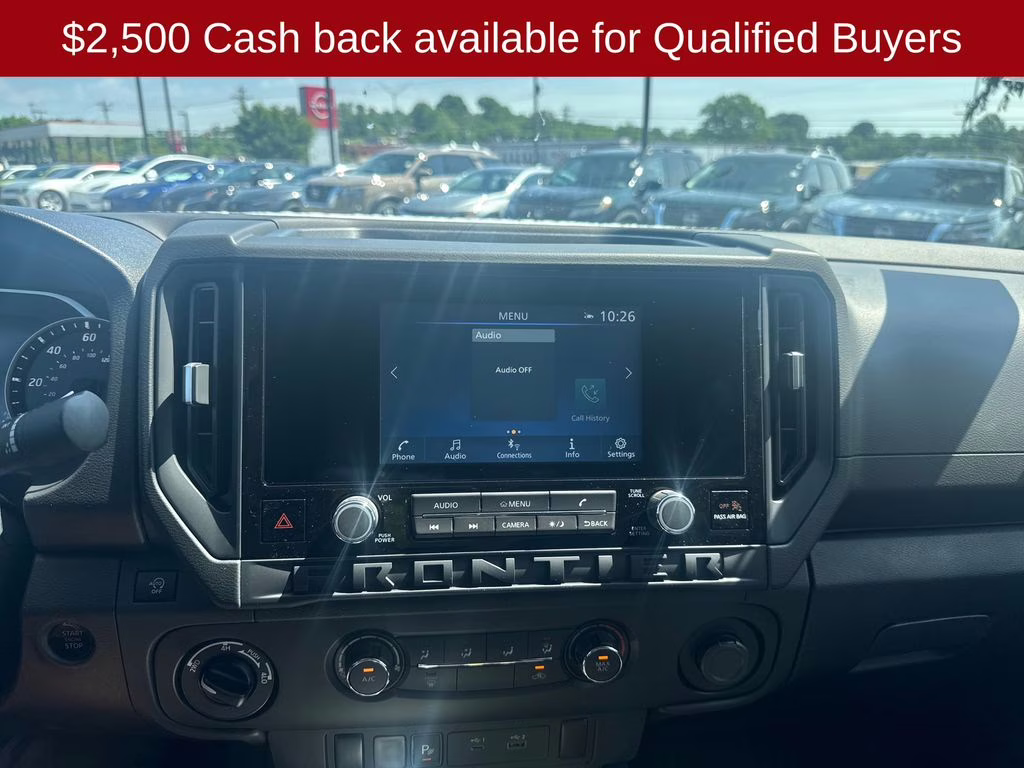 2026 Glacier White Nissan Frontier S 4X4 Truck