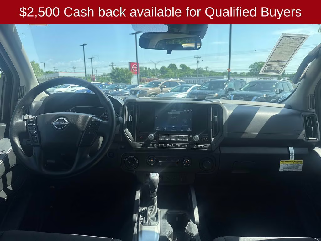 2026 Glacier White Nissan Frontier S 4X4 Truck