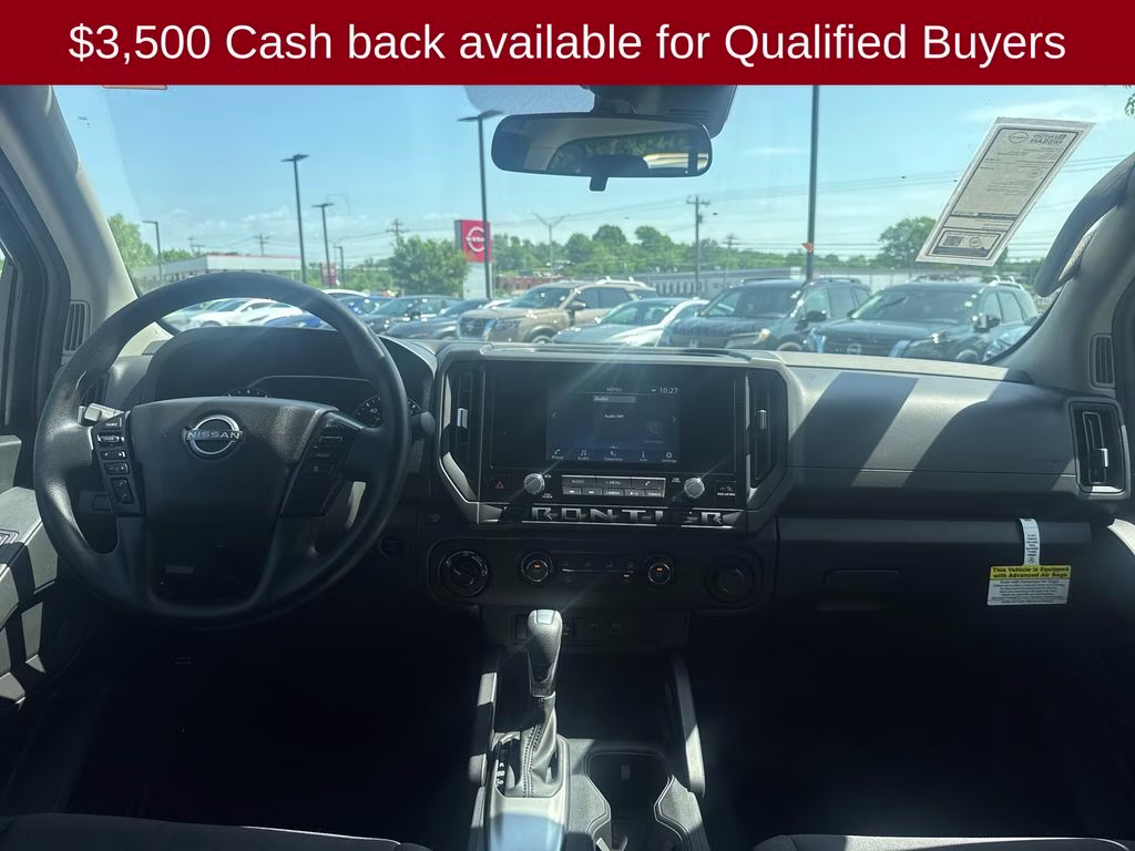 2026 Glacier White Nissan Frontier S 4X4 Truck